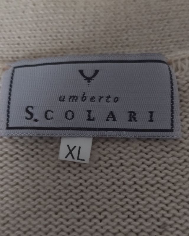 CARDIGAN DA UOMO IN COTONE PANNA