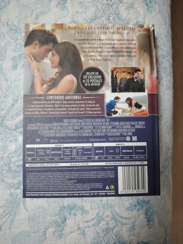 DVD Colección CREPÚSCULO