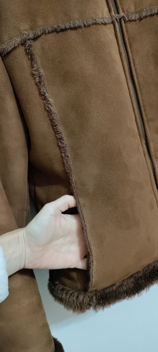 Giacca scamosciata donna Tg M