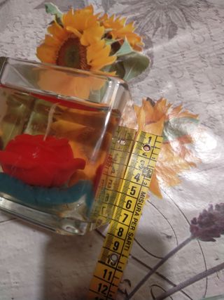 Candela a gel profumata fiore