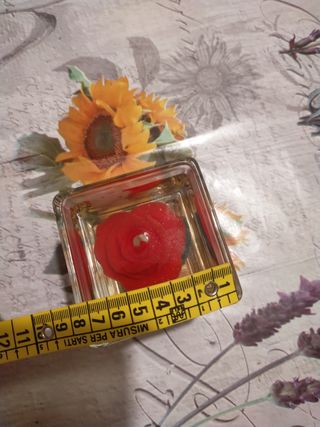 Candela a gel profumata fiore