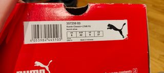 Puma suede verdes 42