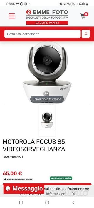 Web cam Motorola motorizzata 
