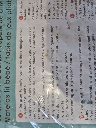 Alfombra de bebé con dibujos