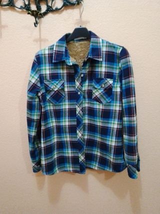 Camisa de mujer de cuadros de invierno 