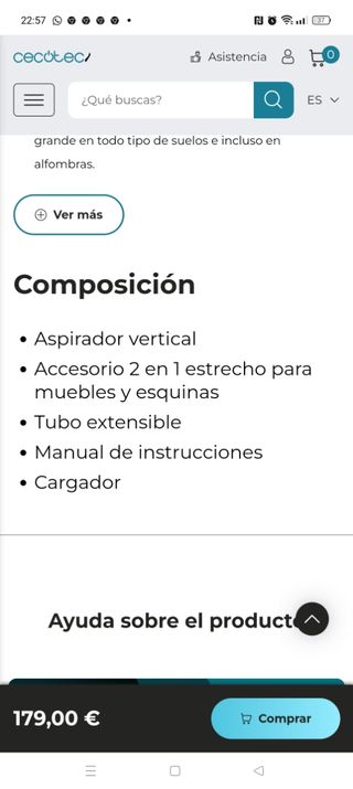 Aspirador vertical  rockstar  1600 Advance.