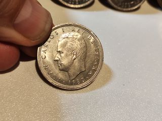 Lote 9 monedas 50 pesetas Rey