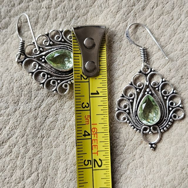 Pendientes plata 925 y peridoto