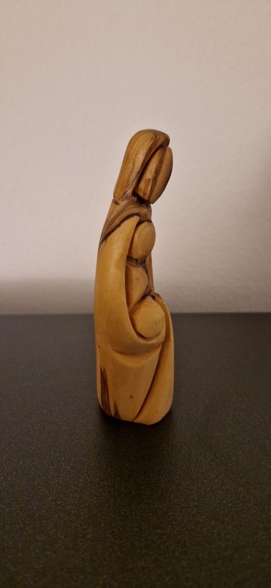 Presepe artigianale in legno di ulivo