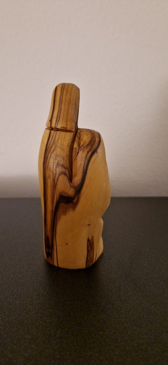 Presepe artigianale in legno di ulivo