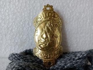 chapa peugeot bici antigua emblema escudo placa 