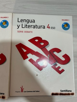 Libros lengua y literatura 4ESO Santillana