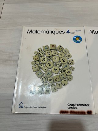 Libros matematicas 4ESO Santillana