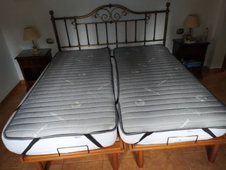Cama doble 2 colchones independientes