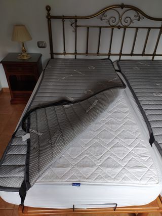 Cama doble 2 colchones independientes