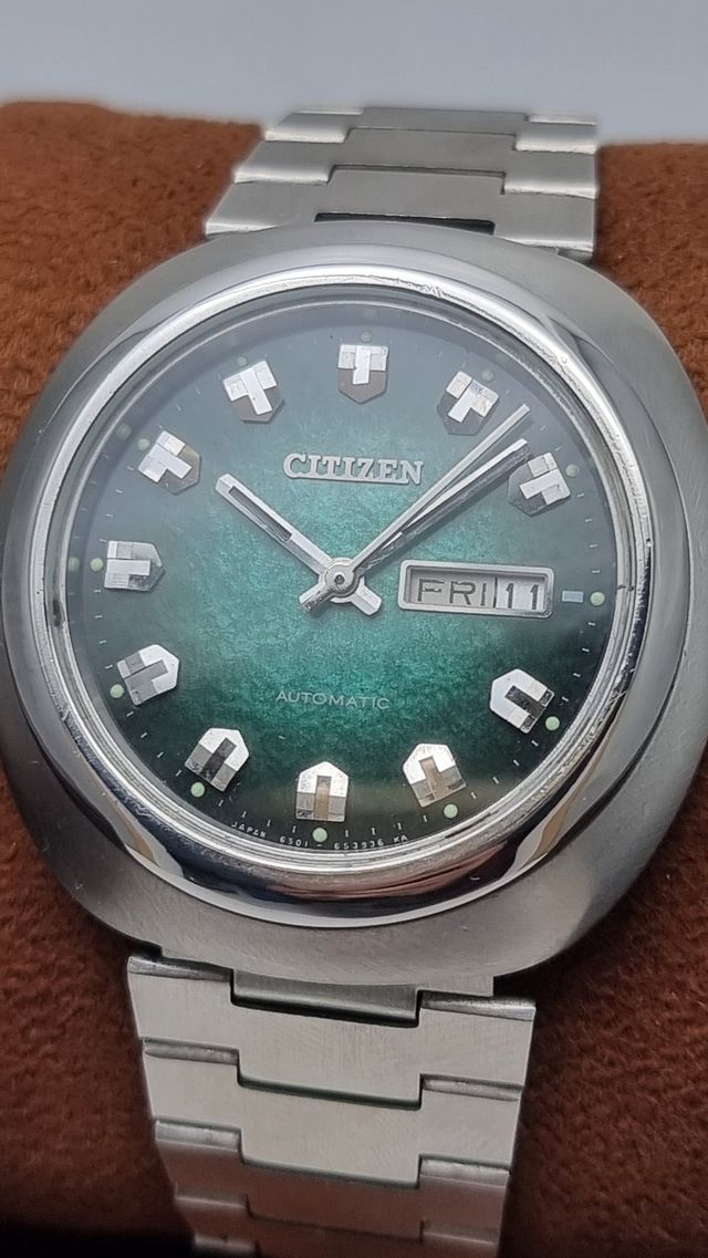 Citizen Jumbo Green Vintage Anni 70 automatico Acc