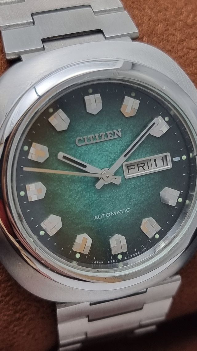 Citizen Jumbo Green Vintage Anni 70 automatico Acc