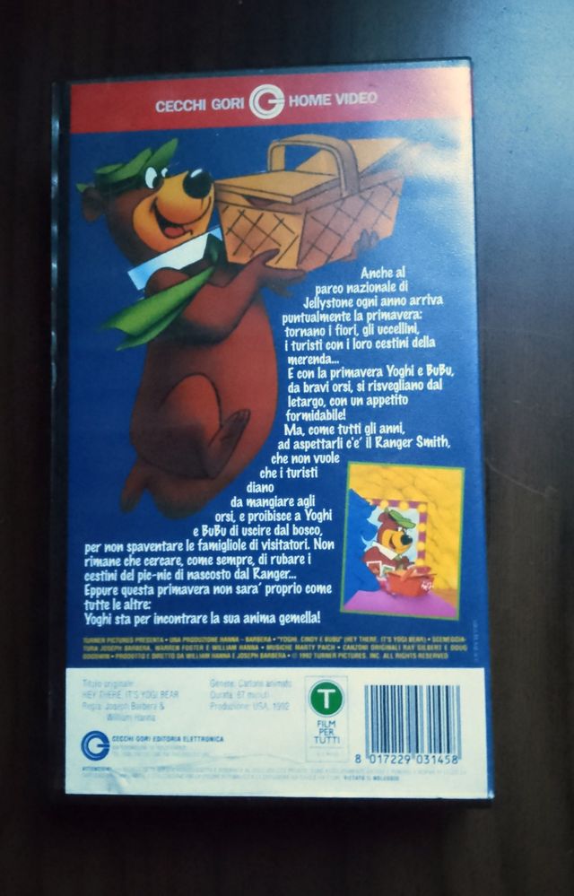 VHS - Yoghi, Cindy e Bubu.