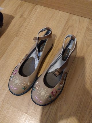 Bailarinas Verde Otoño Elegante