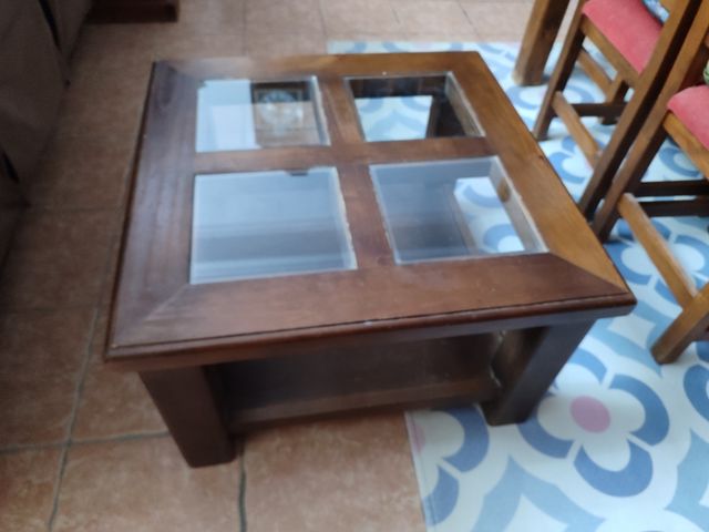 REBAJADA MESA AUXILIAR BAJA MADERA