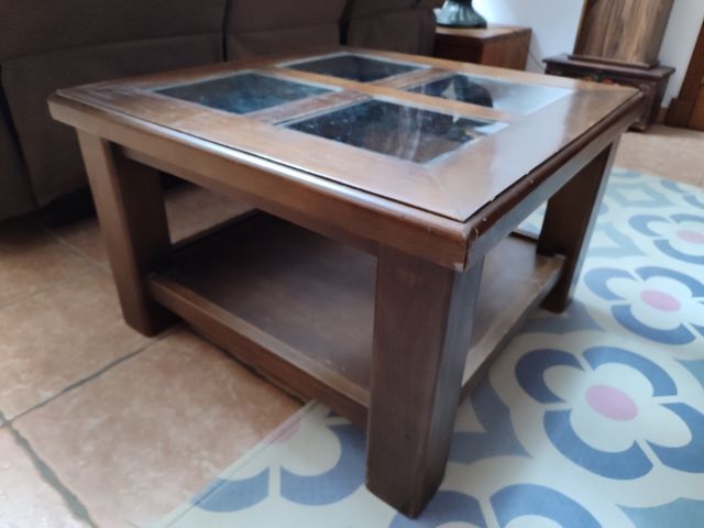 REBAJADA MESA AUXILIAR BAJA MADERA