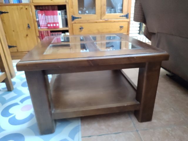 REBAJADA MESA AUXILIAR BAJA MADERA