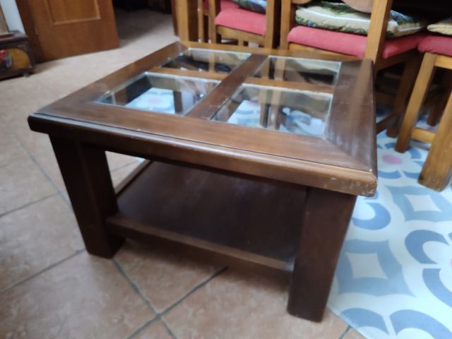 REBAJADA MESA AUXILIAR BAJA MADERA