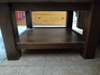 REBAJADA MESA AUXILIAR BAJA MADERA 