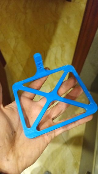 Soporte matricula bici