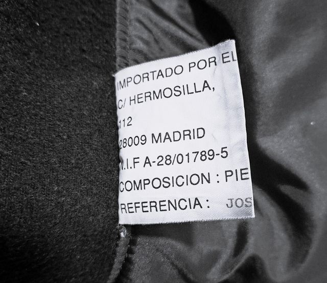 chaqueta de piel y punto