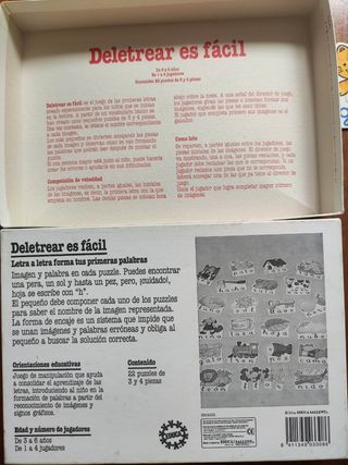 Juego puzzle infantil para deletrear.