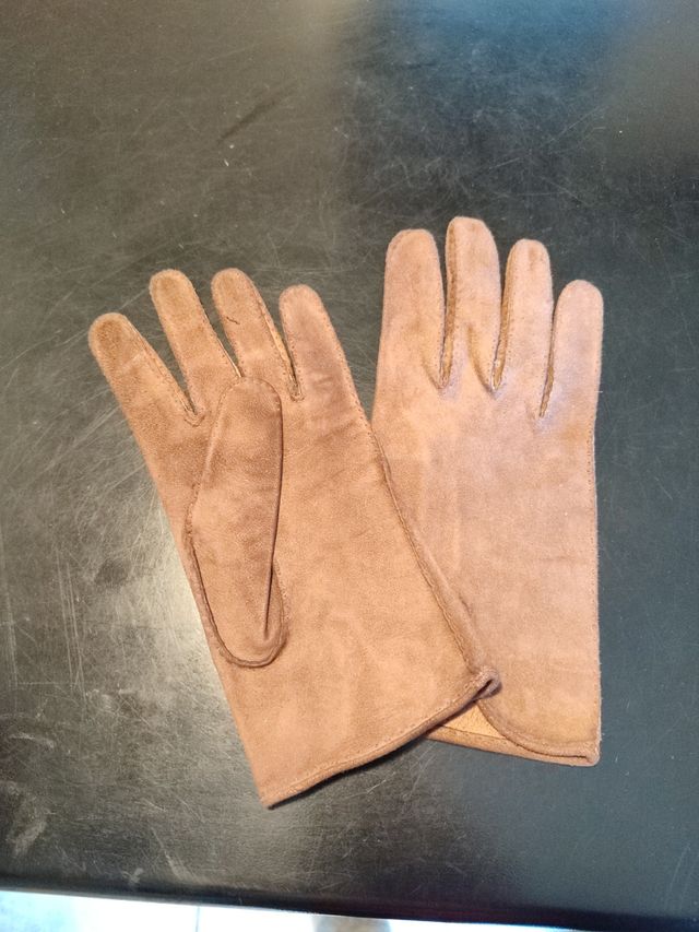 Guanti donna pelle scamosciata nuovi