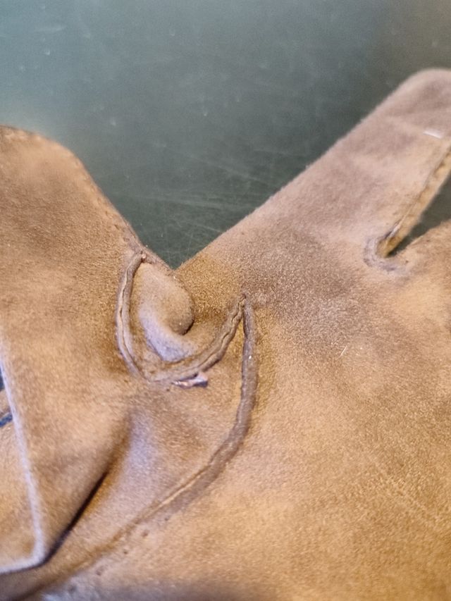 Guanti donna pelle scamosciata nuovi