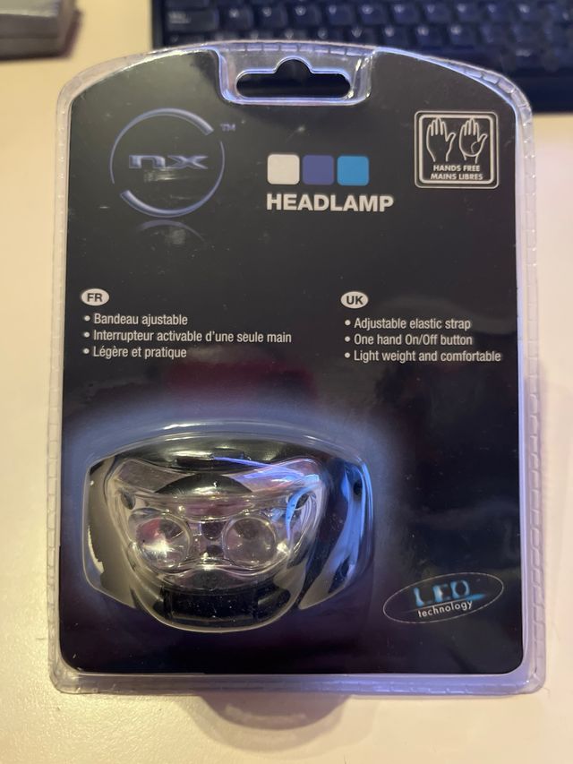 Linterna frontal nueva