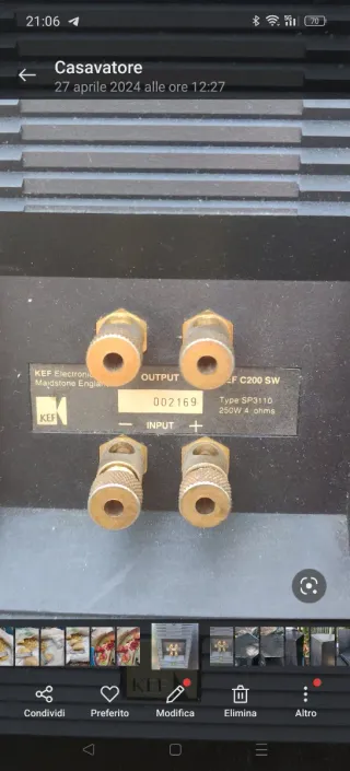 KEF c200 SW subwoofer