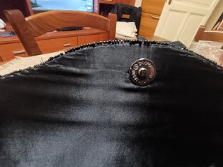 Pochette tracolla con perline  fatta mano nera