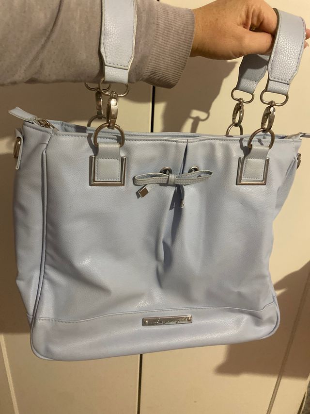 Bolso carro bebé, panera azul