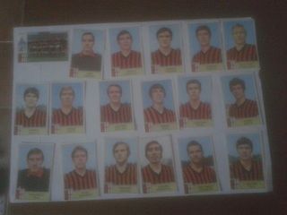 Set figurine album calciatori panini 1971/72 Milan