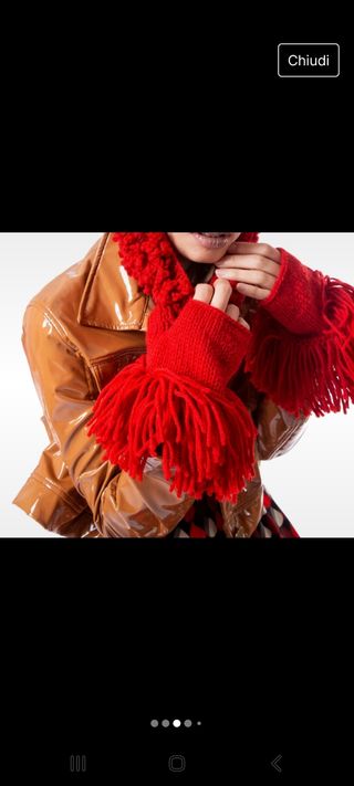 Guanti "Tuca Tuca" corti rossi