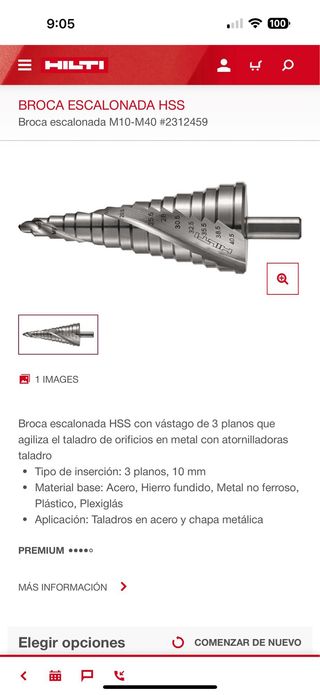 Broca Escalonada Hilti