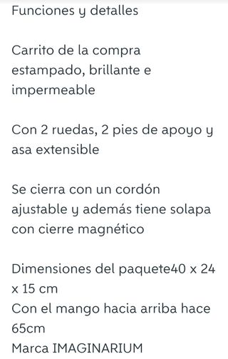 Juguete carrito de la compra