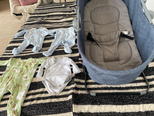 ropa bebe /3,5-5,5 kg /de pañales2-5 kg, jamaca