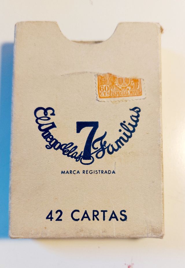 Baraja Juego de las 7 familias años 60