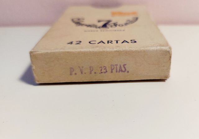 Baraja Juego de las 7 familias años 60