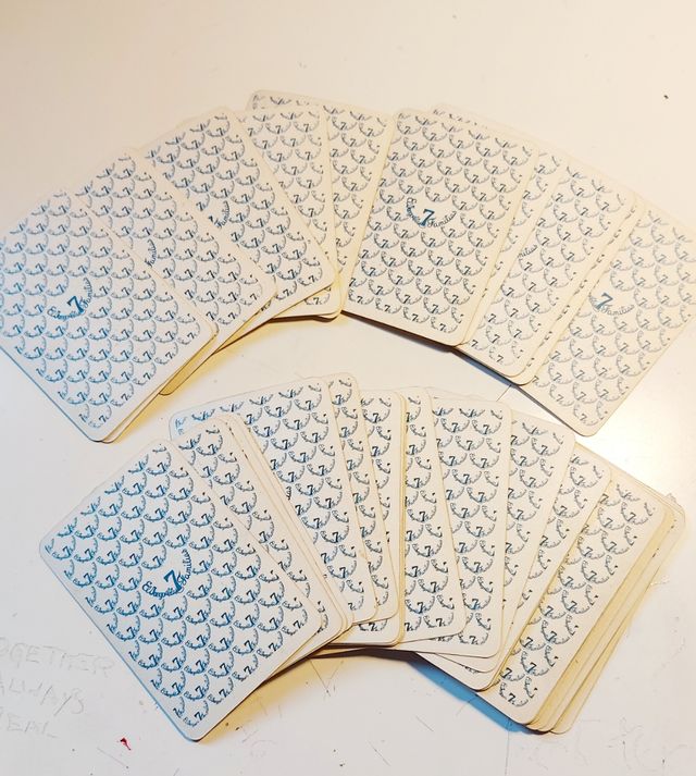 Baraja Juego de las 7 familias años 60