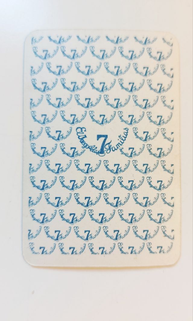 Baraja Juego de las 7 familias años 60