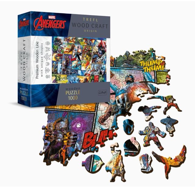 Puzzle con elementi artigianali in legno Trefl-1000