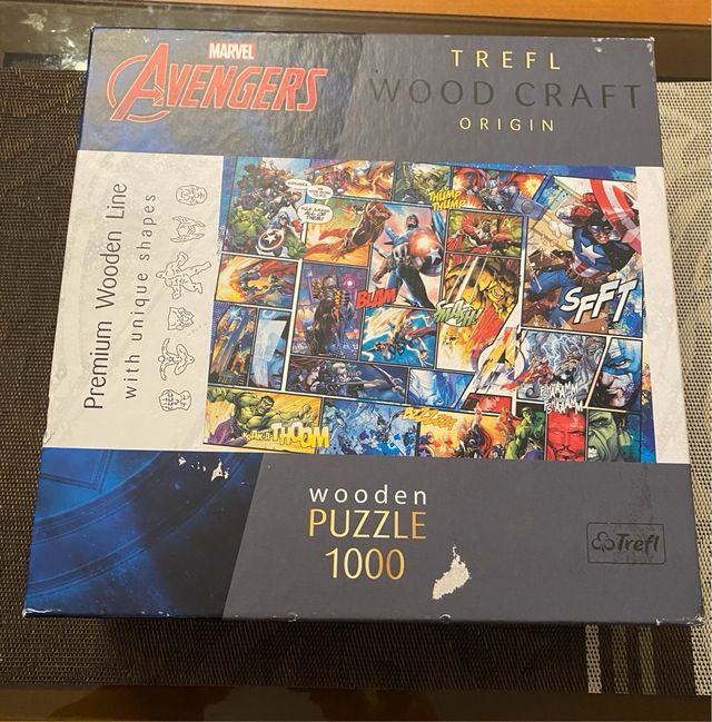 Puzzle con elementi artigianali in legno Trefl-1000