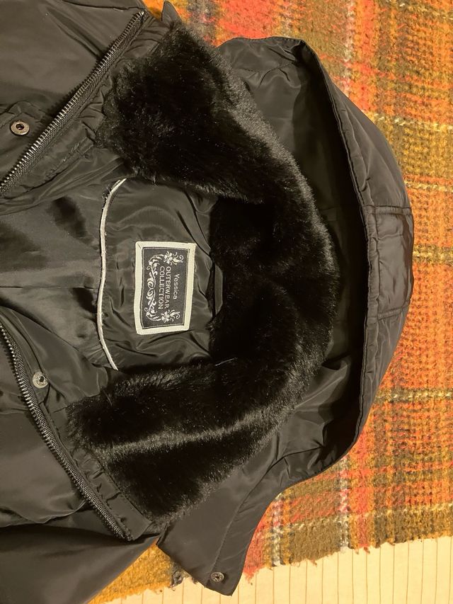 Piumino lungo tg medium nero