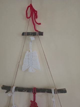 Addobbi natalizi  Albero natale da parete rustico